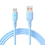 Akyga AK-USB-63 USB-kaabel USB-A (m) / USB-C (m), USB 2.0, 18W, 1 m, sinine, silikoon