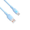Akyga AK-USB-63 USB-kaabel USB-A (m) / USB-C (m), USB 2.0, 18W, 1 m, sinine, silikoon