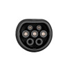 Akyga AK-SC-E09 elektriauto laadimisadapter Type 1 (J1772) pesa – Type 2 (IEC 62196-2) pistik, 1-faasiline, 32 A, must