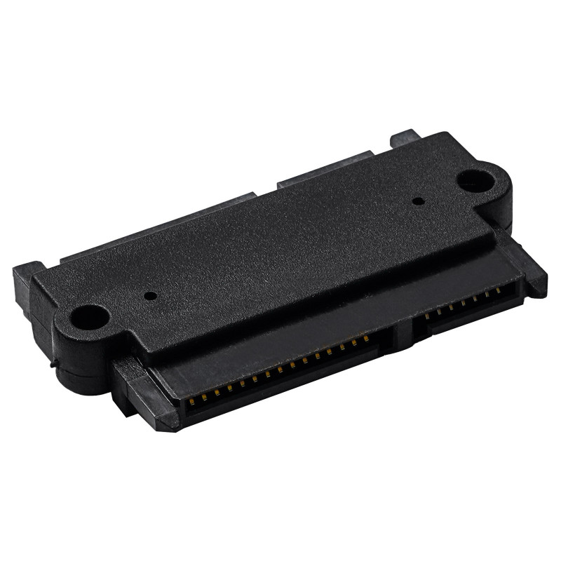 Akyga AK-CA-83 SATA 22-kontaktiline (15+7) adapter pesa – pistik, must