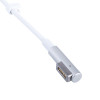 Akyga AK-SC-34 sülearvutilaadija alalisvoolu hoolduskaabel MagSafe L, 85 W, 1,2 m, Apple sülearvutitele, valge