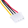 Akyga AK-CA-11 SATA toide (M) - Molex (F) adapterkaabel, 15 cm