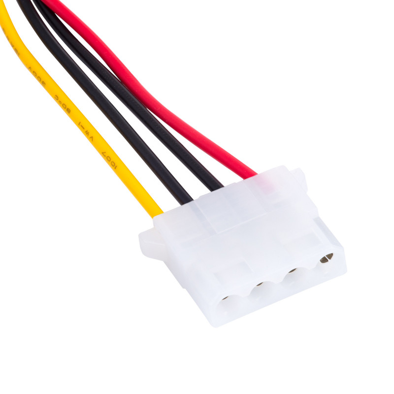 Akyga AK-CA-11 SATA toide (M) - Molex (F) adapterkaabel, 15 cm