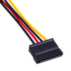 Akyga AK-CA-16 Molex (M) - 2x SATA toite (F) jaoturkaabel, 15 cm