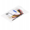 Akyga AK-CA-15 Molex (M) - 2x Molex (F) toitejaoturkaabel, 15 cm