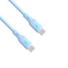 Akyga AK-USB-68 USB-kaabel USB-C (m) / USB-C (m), USB 2.0, 60W, 1 m, sinine, silikoon