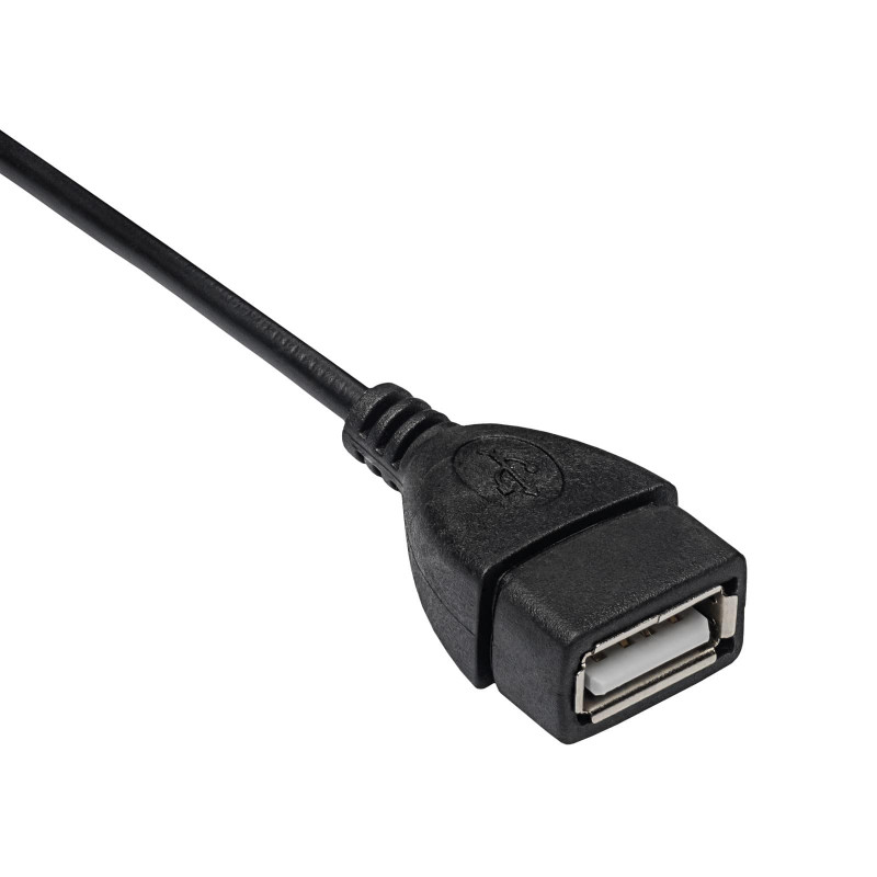 Akyga AK-AD-09 Micro USB-B (M) - USB-A (F) OTG adapterkaabel, 15 cm, must