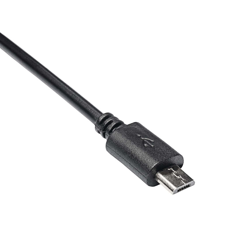Akyga AK-AD-09 Micro USB-B (M) - USB-A (F) OTG adapterkaabel, 15 cm, must