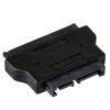 Akyga AK-CA-53 Slim SATA (pistik) – SATA 22-kontaktiline (pesa) adapter, must