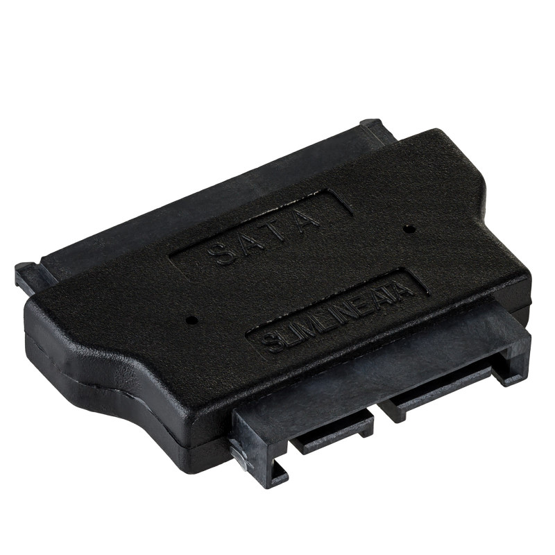 Akyga AK-CA-53 Slim SATA (pistik) – SATA 22-kontaktiline (pesa) adapter, must