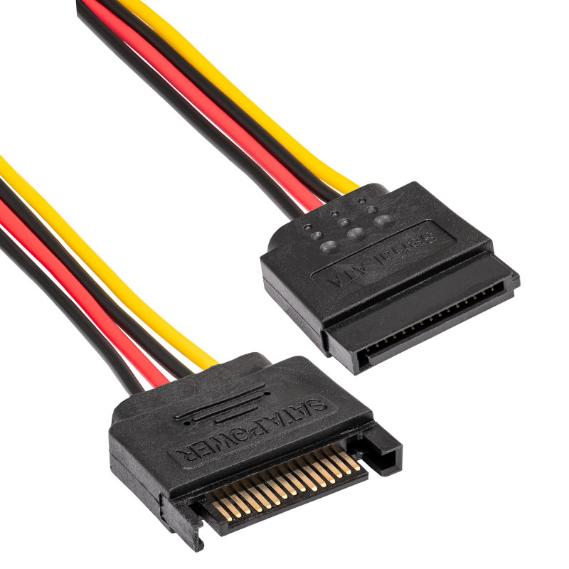 Akyga AK-CA-41 SATA toitejagaja kaabel, SATA (pistik) – 3x SATA (pesa), 3x 15 cm