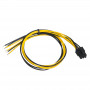 Akyga AK-SC-19 arvuti toiteploki hoolduskaabel PCIe 6-pin, 45 cm
