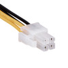 Akyga AK-CA-78 ATX P4 4-pin toite pikenduskaabel, 4-pin (F) - 4-pin (M), 23 cm