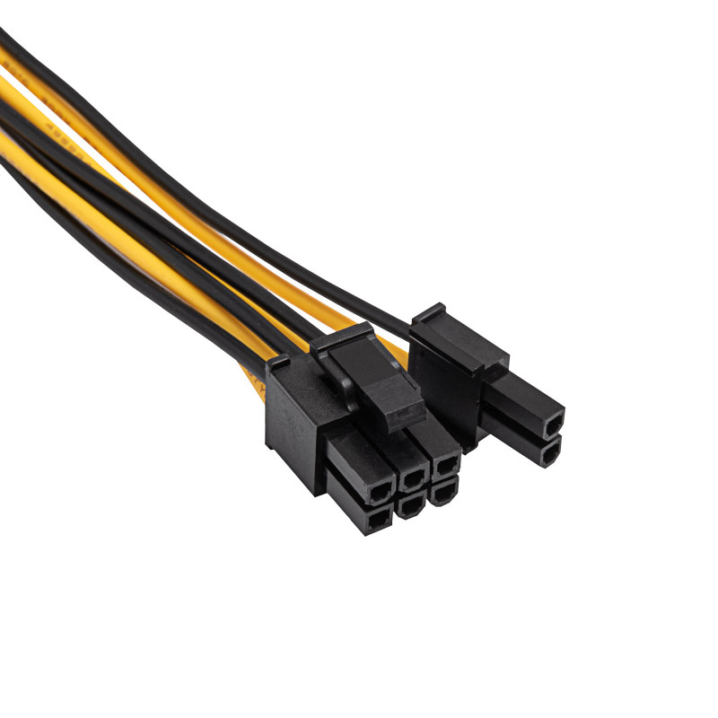 Akyga AK-CA-82 PCIe 8-pin (6+2) toite pikenduskaabel, 6+2-pin (M) - 8-pin (F), 40 cm