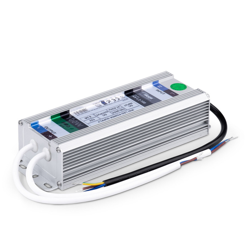 Akyga AK-L2-100 veekindel LED-lülitustoiteplokk 12 V, 8,3 A, 100 W, IP67