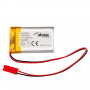 Akyga AKY0823 LP542439 Li-Po aku 3,7 V 500 mAh PCM-kaitsega, JST 2,54 mm 2-kontaktiline pistik, 150 mm juhtmed