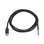 Akyga AK-SC-38 USB-C (isane) hoolduskaabel vaba otsaga, 10 W (5 V / 2 A), 1 m, must