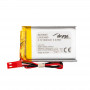 Akyga AKY0620 LP523450 Li-Po aku 3,7 V 900 mAh PCM-kaitsega, JST 2,54 mm 2-kontaktiline pistik, 150 mm juhtmed