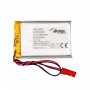 Akyga AKY0081 LP573450 Li-Po aku 3,7 V 980 mAh PCM-iga, JST 2,54 mm 2-kontaktiline pistik, 150 mm juhtmed