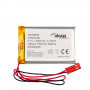 Akyga AKY0638 LP603450 Li-Po aku 3,7 V 1200 mAh PCM-iga, JST 2,54 mm 2-kontaktiline pistik, 100 mm juhtmed