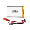 Akyga AKY0638 LP603450 Li-Po aku 3,7 V 1200 mAh PCM-iga, JST 2,54 mm 2-kontaktiline pistik, 100 mm juhtmed