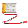 Akyga AKY0663 LP103040 Li-Po aku 3,7 V 1200 mAh PCM-iga, JST 2,54 mm 2-kontaktiline pistik, 150 mm juhtmed