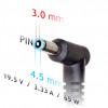 Akyga AK-ND-40 sülearvuti autolaadija 19,5 V / 3,33 A, 65 W, 4,5 x 3,0 mm + tihvt, HP sülearvutitele