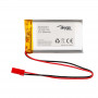 Akyga AKY0653 LP103740 Li-Po aku 3,7 V 1580 mAh PCM-iga, JST 2,54 mm 2-kontaktiline pistik, 150 mm juhtmed