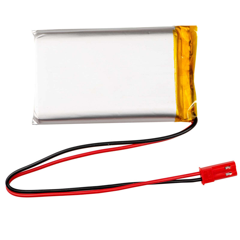 Akyga AKY0653 LP103740 Li-Po aku 3,7 V 1580 mAh PCM-iga, JST 2,54 mm 2-kontaktiline pistik, 150 mm juhtmed