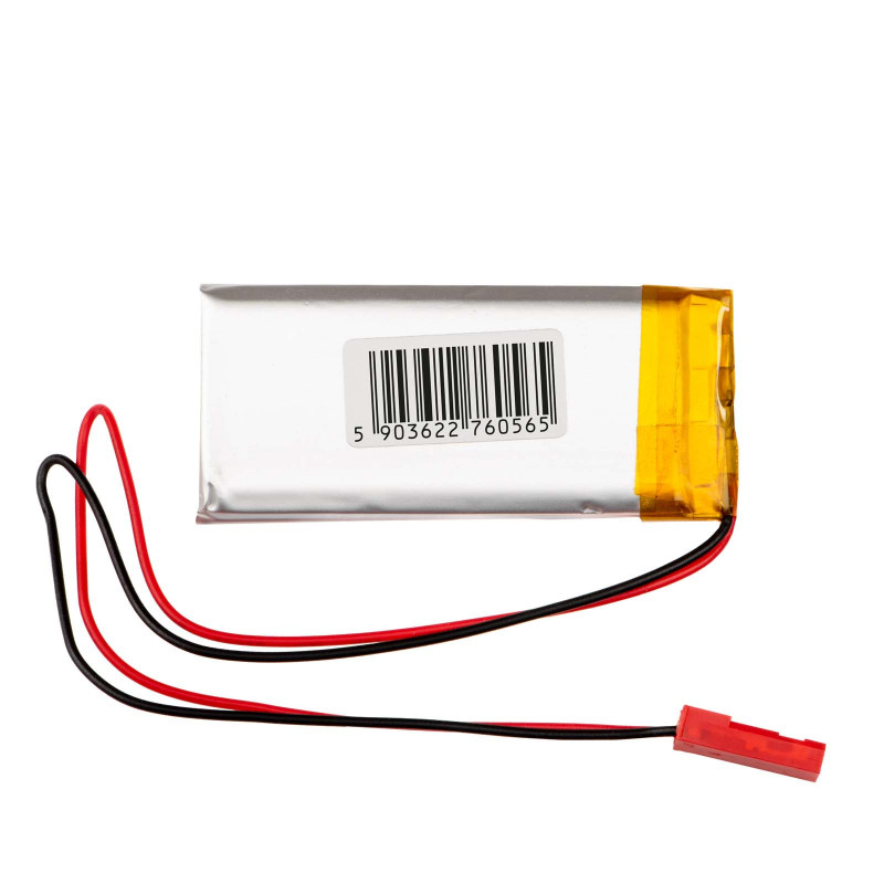 Akyga AKY0623 LP103058 Li-Po aku 3,7 V 1700 mAh PCM-iga, JST 2,54 mm 2-kontaktiline pistik, 150 mm juhtmed