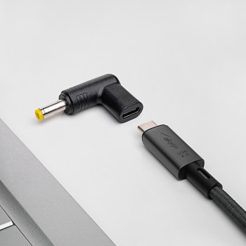 Akyga AK-ND-C03 USB-C – DC 4,8 x 1,7 mm adapter sülearvuti laadimiseks, 18,5-20 V, 100 W