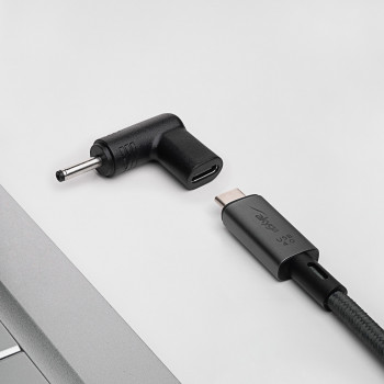 Akyga AK-ND-C06 USB-C – DC 3,0 x 1,0 mm adapter sülearvuti laadimiseks, 18,5-20 V, 100 W