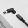 Akyga AK-ND-C07 USB-C – DC 7,4 x 5,0 mm + tihvt adapter sülearvuti laadimiseks, 18,5-20 V, 100 W, HP sülearvutitele