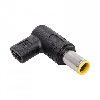 Akyga AK-ND-C12 USB-C – DC 7,9 x 5,5 mm + tihvt adapter sülearvuti laadimiseks, 18,5-20 V, 100 W