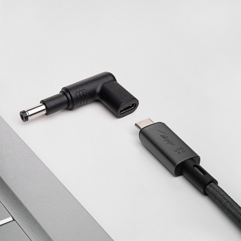 Akyga AK-ND-C13 USB-C – DC 4,8 x 1,7 mm adapter sülearvuti laadimiseks, 18,5-20 V, 100 W