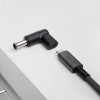 Akyga AK-ND-C14 USB-C – DC 6,5 x 4,4 mm + tihvt adapter sülearvuti laadimiseks, 18,5-20 V, 100 W