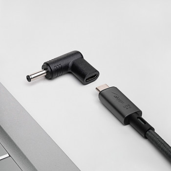 Akyga AK-ND-C15 USB-C – DC 4,0 x 1,3 mm adapter sülearvuti laadimiseks, 18,5-20 V, 100 W