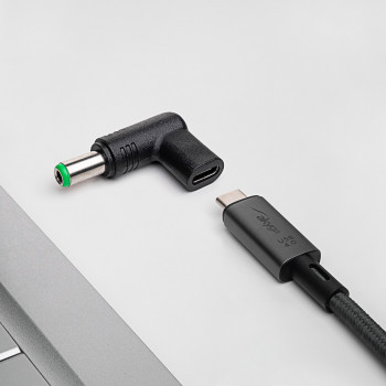 Akyga AK-ND-C18 USB-C – DC 6,3 x 3,0 mm adapter sülearvuti laadimiseks, 15-16 V, 100 W