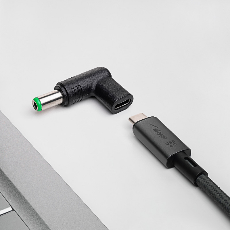 Akyga AK-ND-C18 USB-C – DC 6,3 x 3,0 mm adapter sülearvuti laadimiseks, 15-16 V, 100 W