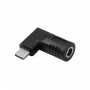 Akyga AK-ND-D09 DC 5,5 x 3,0 mm + tihvt – USB-C PD adapter sülearvutilaadijale, 65 W, HP sülearvutitele