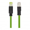 LogiLink CQM035S tööstuslik patch-kaabel, Cat.6A, PUR, M12 X-coded – RJ45, 1 m