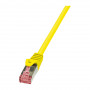 LogiLink CQ2027S PrimeLine CAT6 S/FTP PIMF ühenduskaabel, 0,5 m, RJ45, kollane