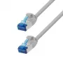 LogiLink CP5002S Cat.6A S/FTP võrgukaabel, LSZH, SlimLine, 0,15 m, hall