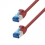 LogiLink CP5004S Cat.6A S/FTP võrgukaabel, LSZH, SlimLine, 0,15 m, punane