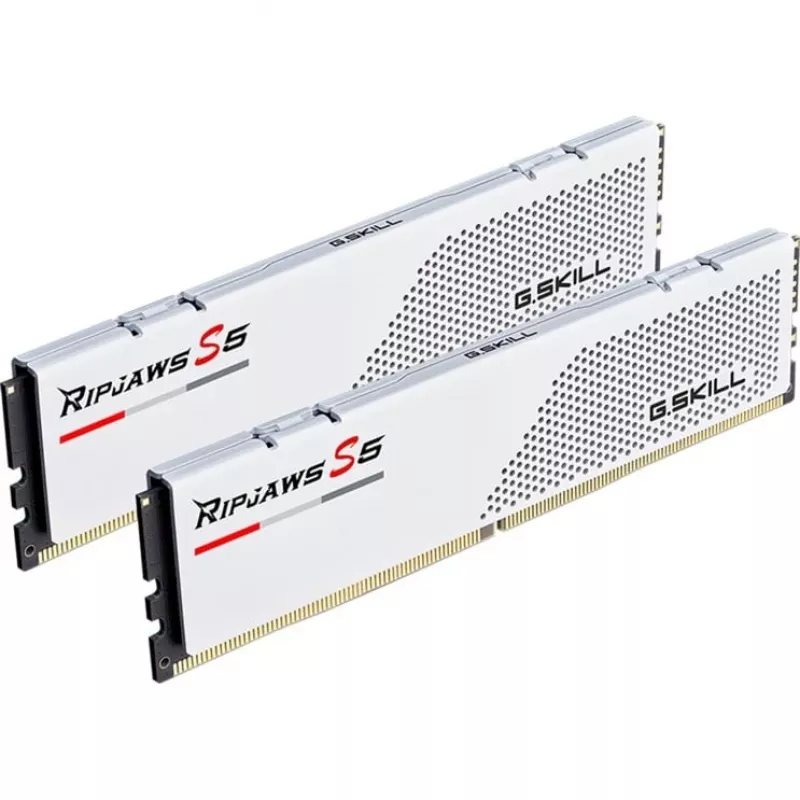 G.Skill Ripjaws S5 F5-5600J3036D32GX2-RS5W DDR5-5600 mälukomplekt, 64 GB (2 x 32 GB), valge
