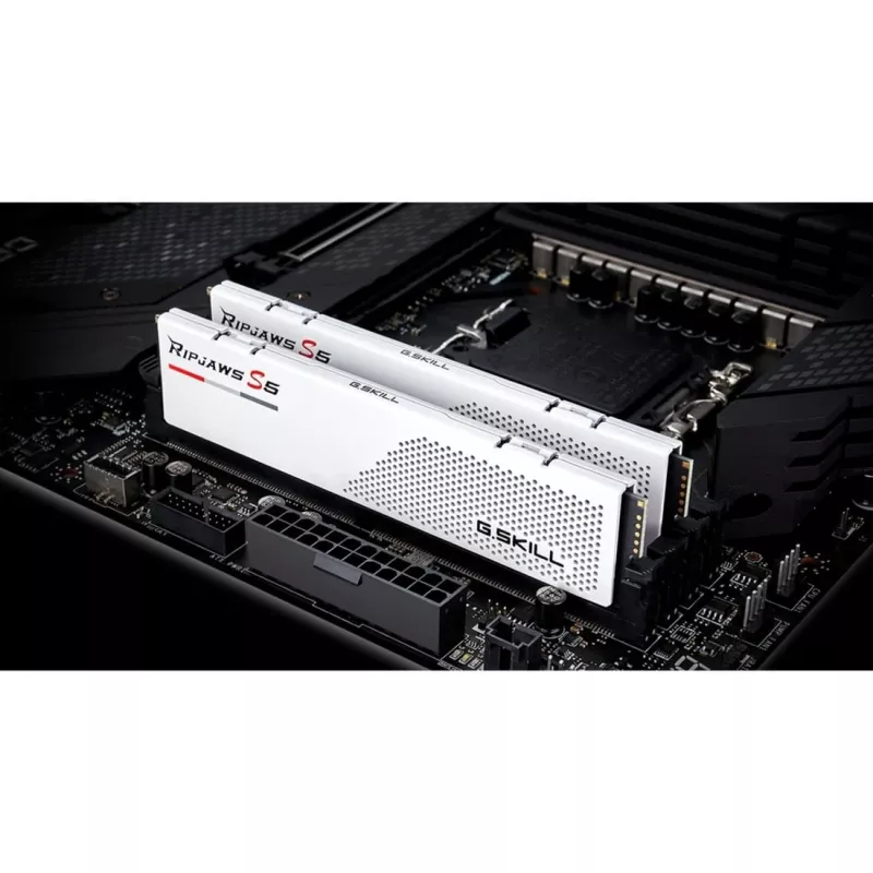 G.Skill Ripjaws S5 F5-5600J3036D32GX2-RS5W DDR5-5600 mälukomplekt, 64 GB (2 x 32 GB), valge