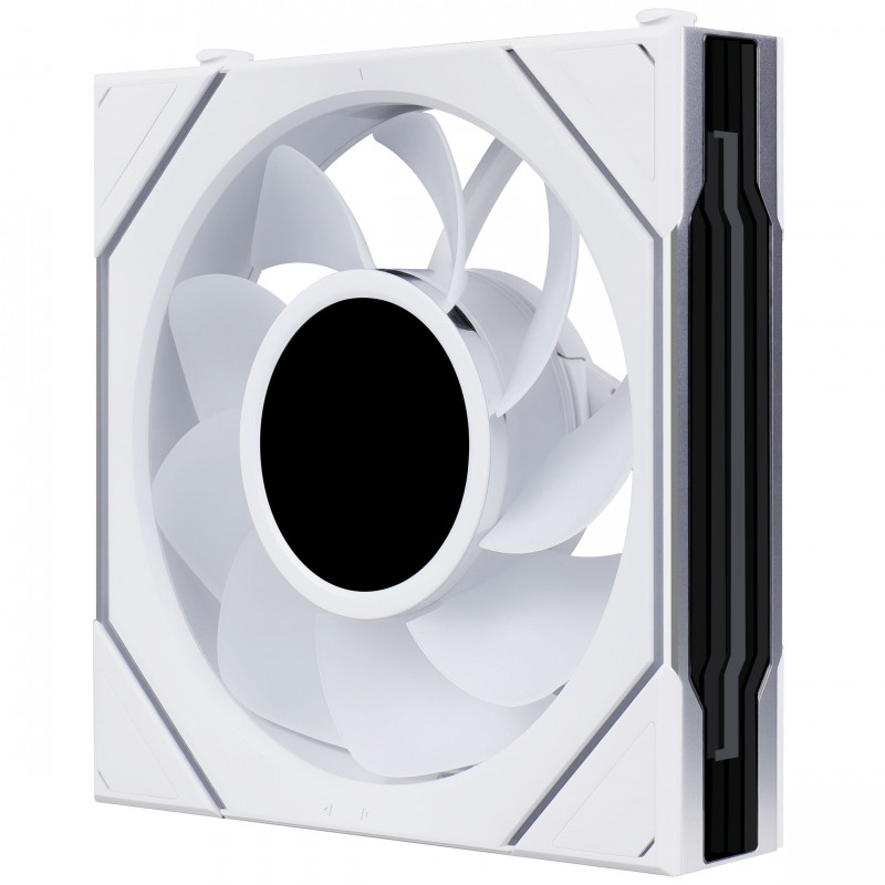 Lian Li UNI FAN SL-INF LCD FLEX Wireless korpuse ventilaator, ARGB ja LCD, Reverse Blade, 120 mm, valge