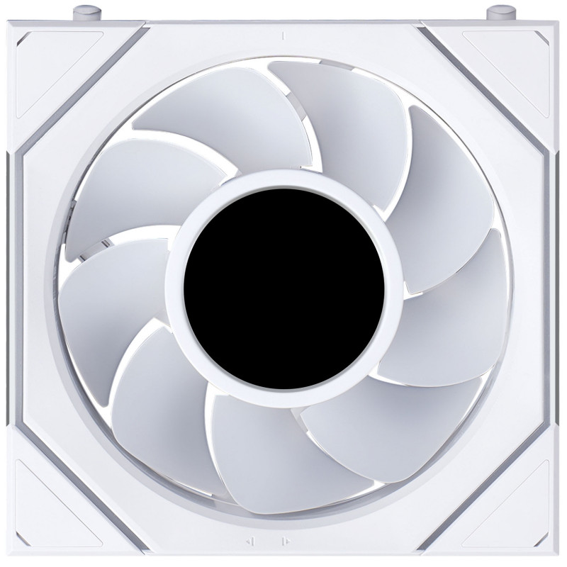 Lian Li UNI FAN SL-INF LCD FLEX Wireless korpuse ventilaator, ARGB ja LCD, Reverse Blade, 120 mm, valge