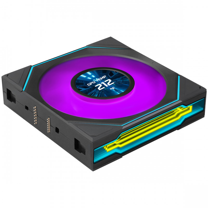 Lian Li UNI FAN SL-INF LCD FLEX Wireless korpuse ventilaatorid (3 tk) juhtseadmega, ARGB ja LCD, Reverse Blade, 120 mm, mustad