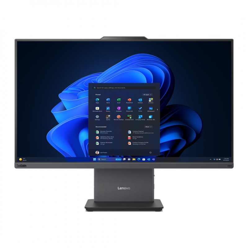 Lenovo ThinkCentre NEO 50a G5 AIO kõik-ühes arvuti, Intel Core 5 210H, 27-tolline FHD puuteekraan, 16 GB RAM, 512 GB SSD, Windows 11 Pro, hall + Kensingtoni kaabellukk (4Z10P40247)
